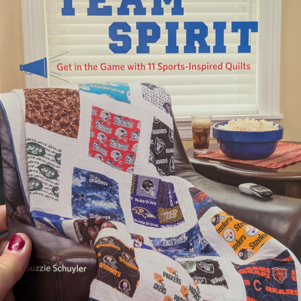 Team Spirit Multi-Color Sports Quilt